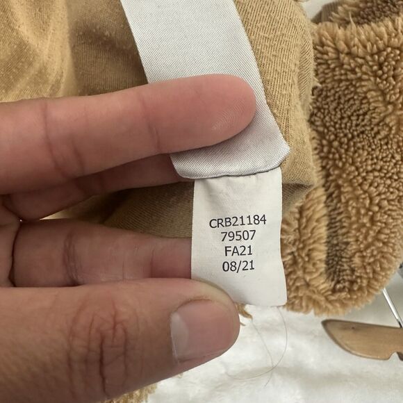 Carbon38 Women's Size M Teddy Zip Up Jacket Roots CRB21184 Brown Camel - Picture 14 of 14